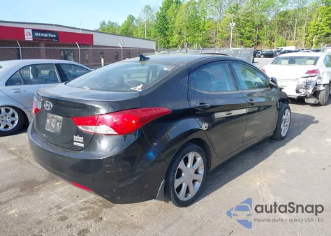 2013 Hyundai Elantra Limited z USA, uszkodzony, nr VIN 5NPDH4AE4DH259353